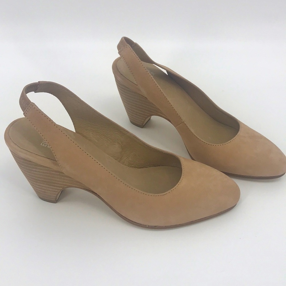 NWOB Eileen Fisher Milla Slingback Heel Pump Tan 7